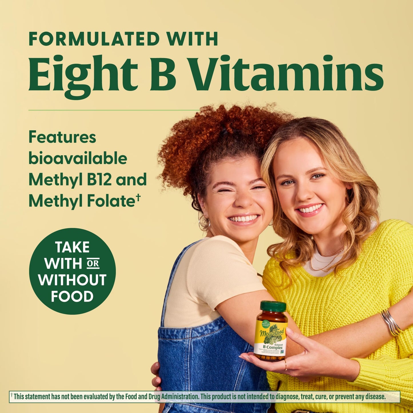 MegaFood Balanced B Complex - B Vitamin Supplement with 8 B Vitamins (incl. B6, B12, Folate, Biotin) | Vegan, Gluten Free, 30 Tablets
