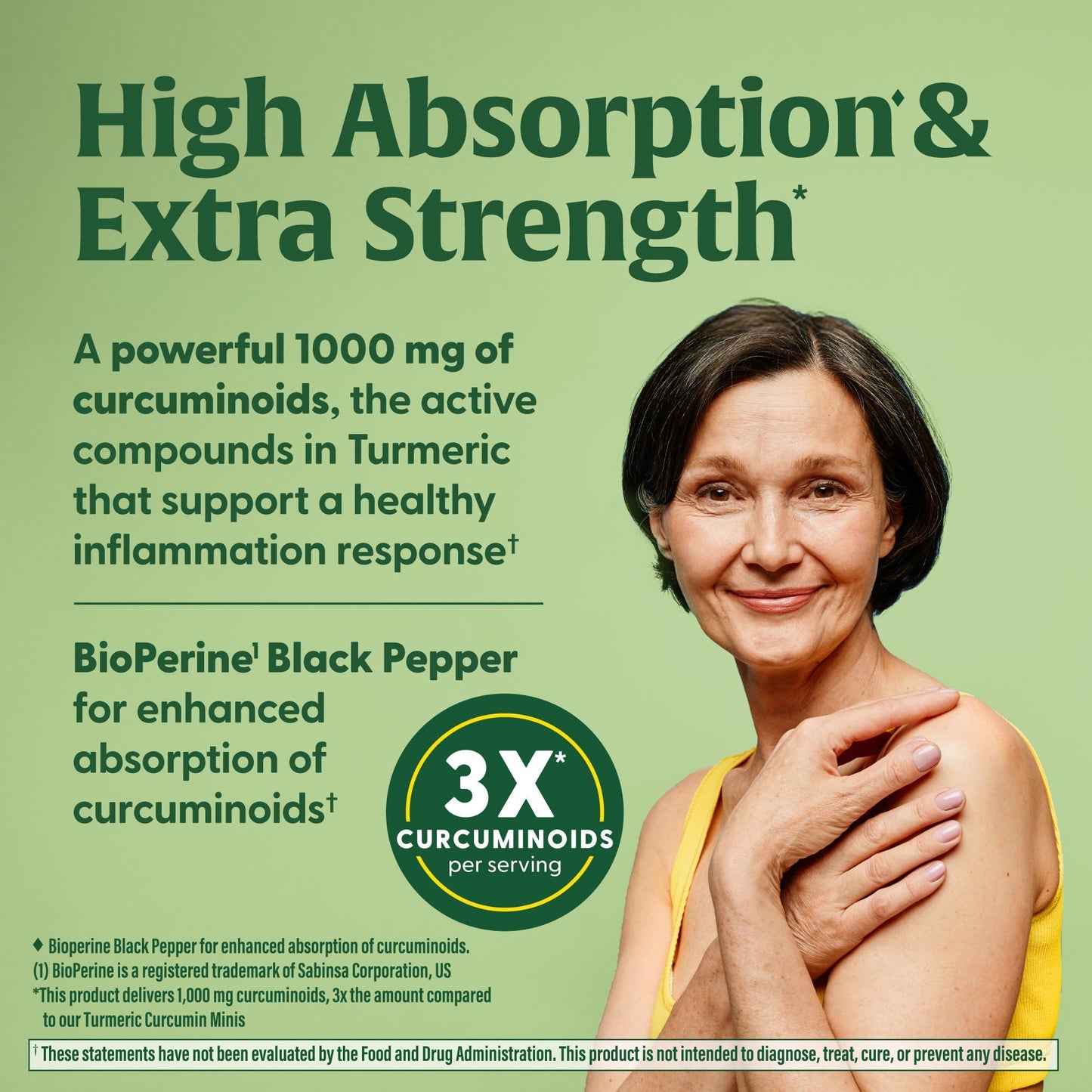 MegaFood Fast-Acting Turmeric Supplement - Clinically Studied Joint Support, 1000 mg Curcuminoids, 60 Capsules