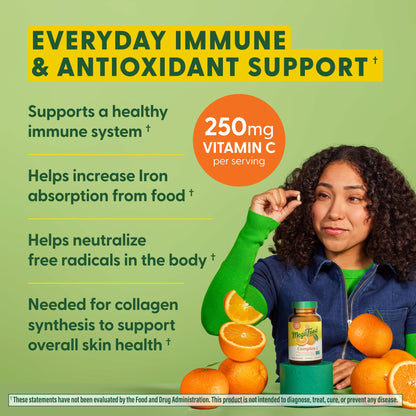 MegaFood Complex C – Vegan Vitamin C 250 mg Immune Support, Real Food Ingredients (Orange, Cranberry & Brown Rice) | Gluten-Free & Kosher | 60 Tablets