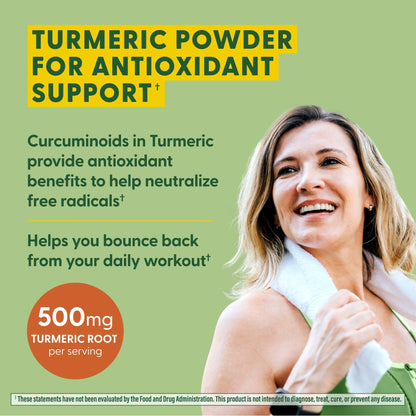 MegaFood Daily Turmeric Nutrient Booster Powder | Vegan Turmeric Supplement