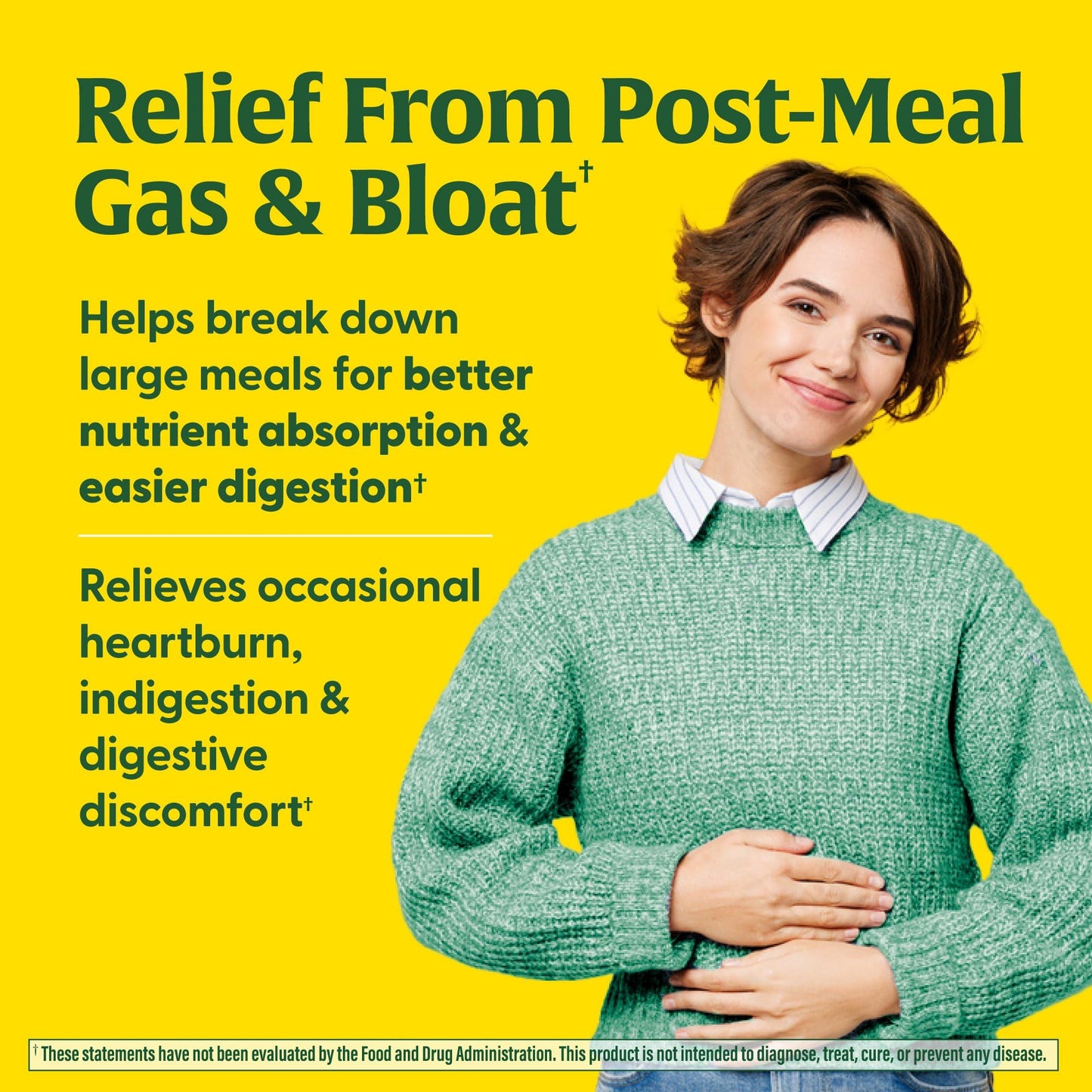 MegaFood Dual-Action Digestive Enzymes for Women & Men | Vegan & Gluten Free | 60 Capsules