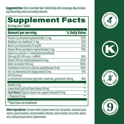 MegaFood Kids B Complex - B Vitamins for Energy | 30 Mini Tablets | Vegetarian & Gluten Free