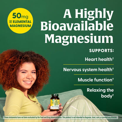 MegaFood Magnesium - Supports Heart & Nervous System - Fermented Magnesium Glycinate - Vegan, Gluten-Free, Non-GMO, Kosher - 90 Tabs