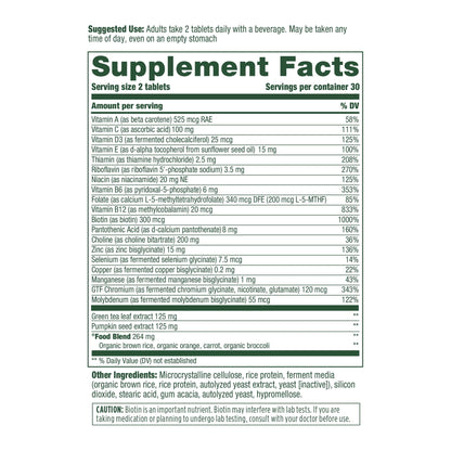 MegaFood Men's 55+ Advanced Multivitamin – Doctor-Formulated | Brain Health & Immune Support | 60 Tabs (30 Servings)
