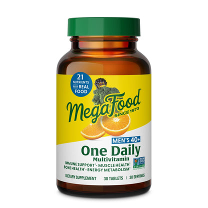 MegaFood Multivitamin for Men 40+ | One Daily with B12, D3, Zinc