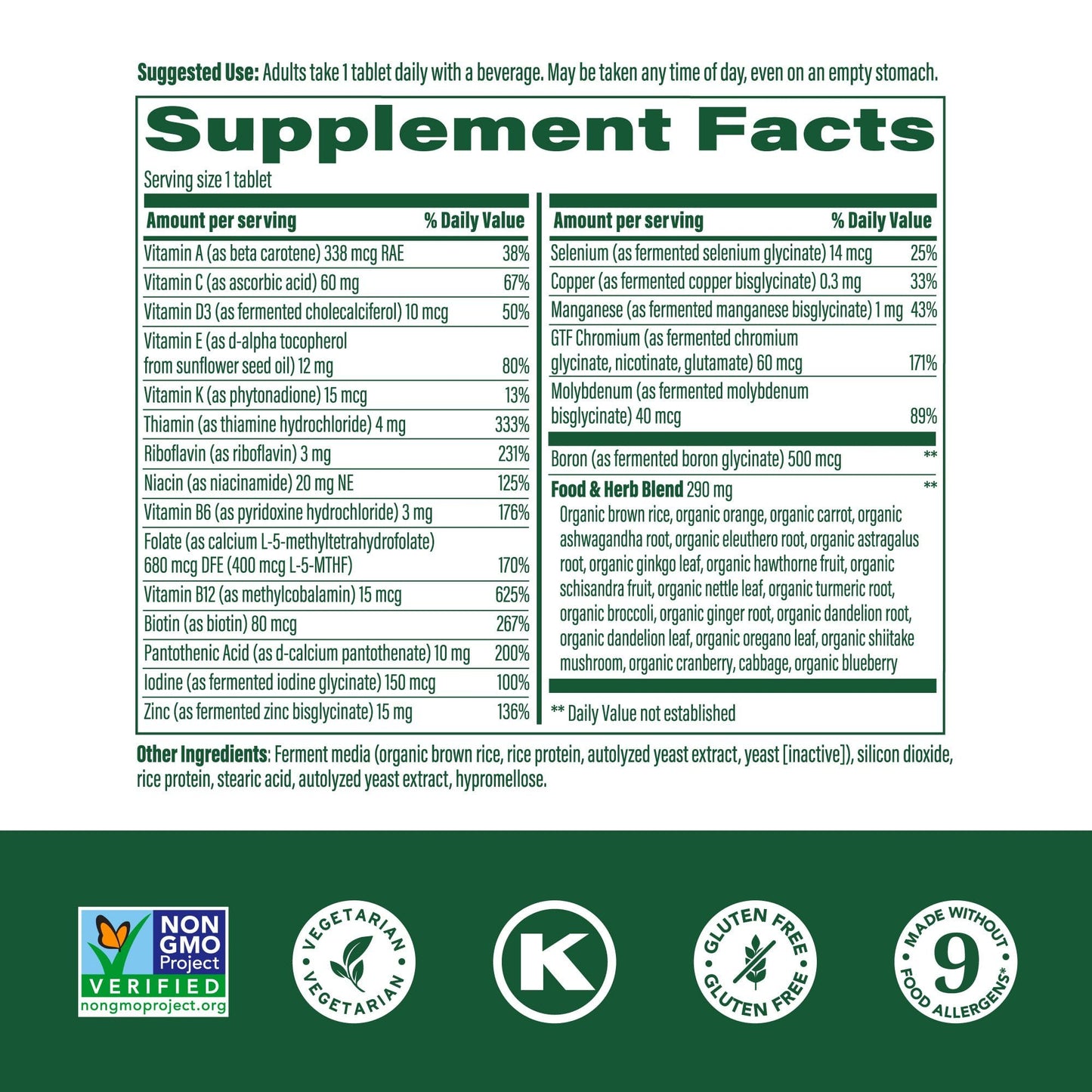 MegaFood Multivitamin for Men 40+ | One Daily with B12, D3, Zinc