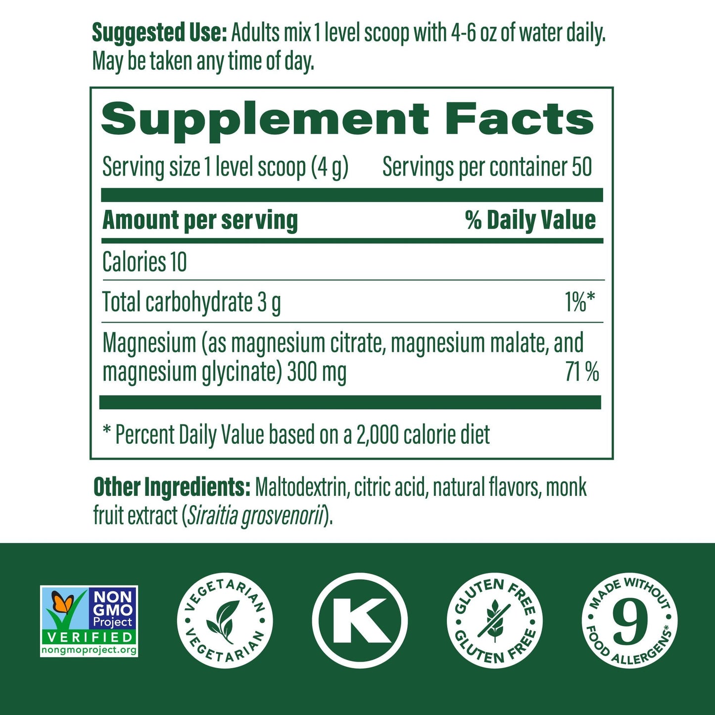MegaFood Relax + Calm Magnesium Powder – Glycinate, Citrate & Malate, Raspberry Lemonade, 50 Servings