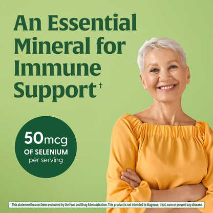 MegaFood Selenium 50 mcg - 60 Tablets | Vegan, Non-GMO Immune Support