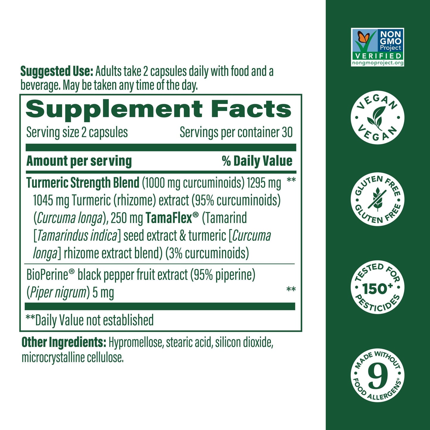 MegaFood Fast-Acting Turmeric Supplement - Clinically Studied Joint Support, 1000 mg Curcuminoids, 60 Capsules