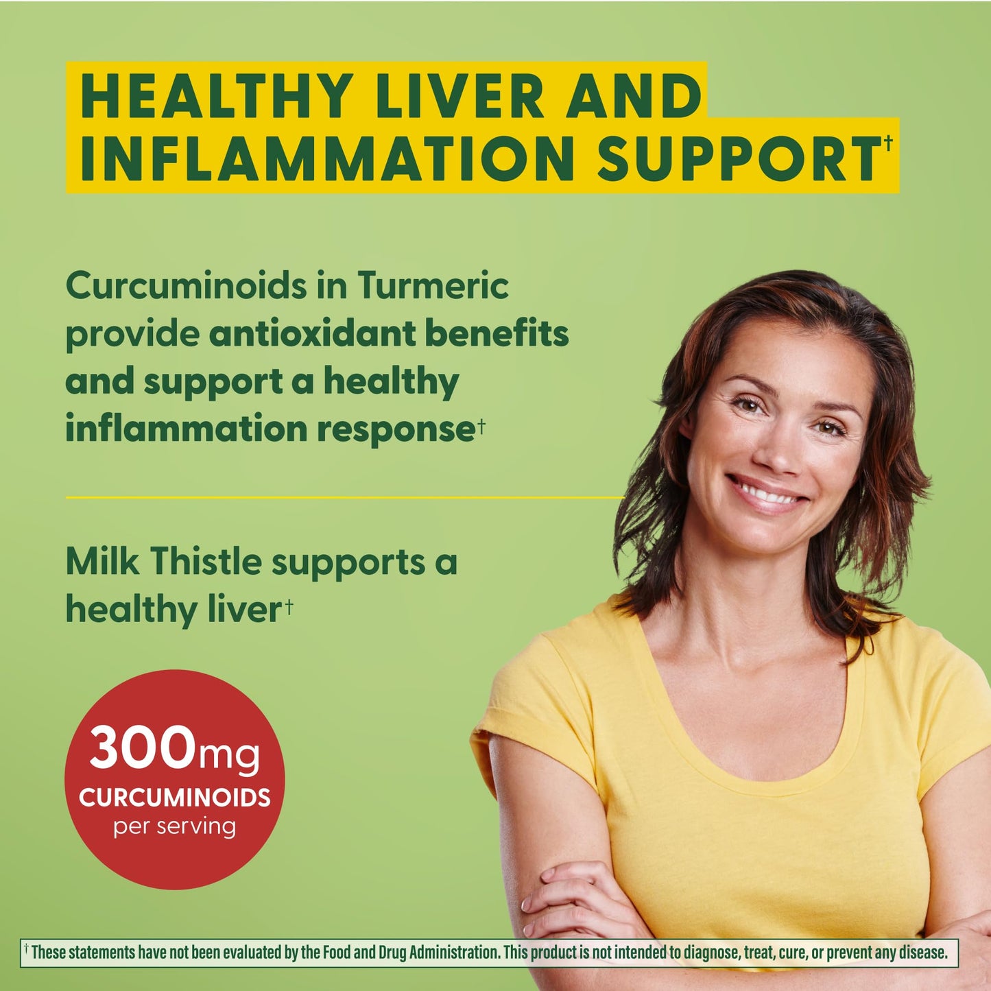 MegaFood Turmeric Curcumin Supplement for Liver Support - 300 mg Curcuminoids per Serving - Vegan, Gluten Free, Non-GMO - 60 Tablets