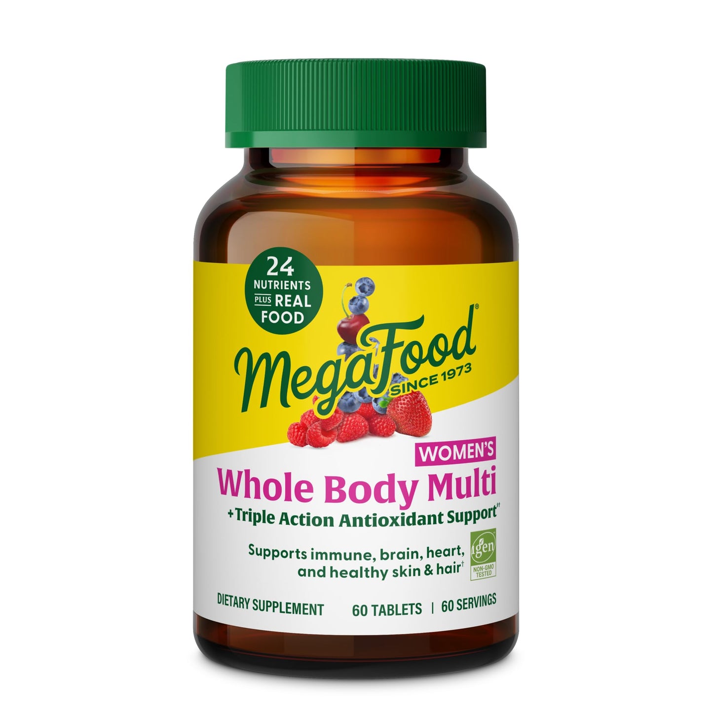 MegaFood Whole Body Methylated Multivitamin for Women – 60 Tablets, Immune & Energy Support