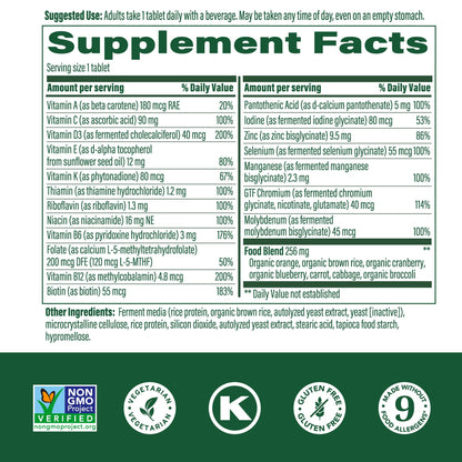 MegaFood Women's 55+ One Daily Multivitamin – Real Food Formula with Vitamins A, C, D3 & E | 60 Tabs