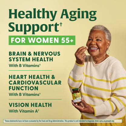 MegaFood Women's 55+ One Daily Multivitamin – Real Food Formula with Vitamins A, C, D3 & E | 60 Tabs