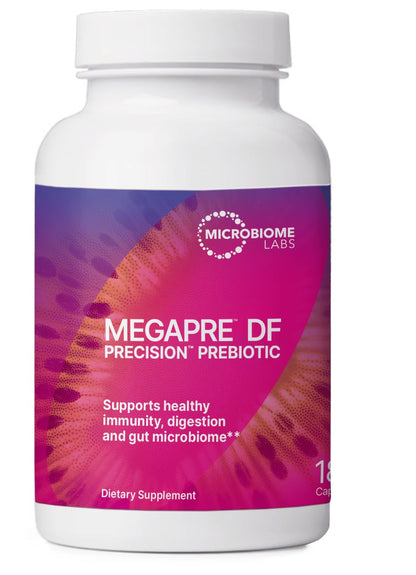 MegaPre DF Dairy-Free Prebiotic Fiber for Gut Health | Microbiome Labs (180 caps)