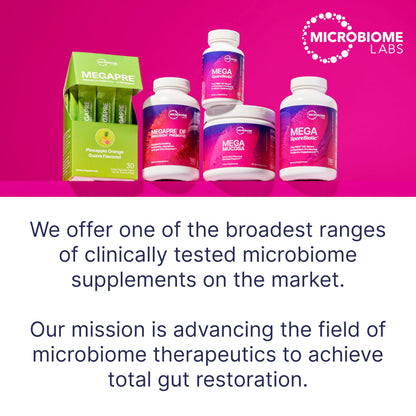 MegaPre DF Dairy-Free Prebiotic Fiber for Gut Health | Microbiome Labs (180 caps)