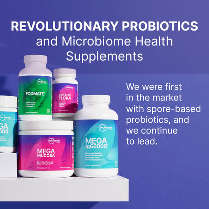 MegaPre DF Dairy-Free Prebiotic Fiber for Gut Health | Microbiome Labs (180 caps)