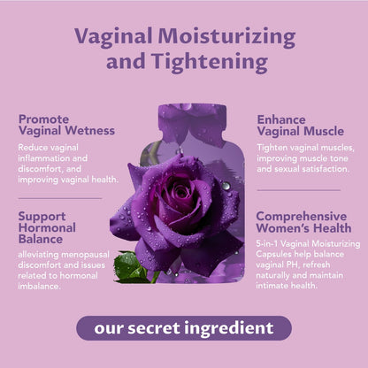 MEGNETA Vaginal Tightening Capsules – Kacip Fatimah, Manjakani & Slippery Elm | 60 Vegan Capsules