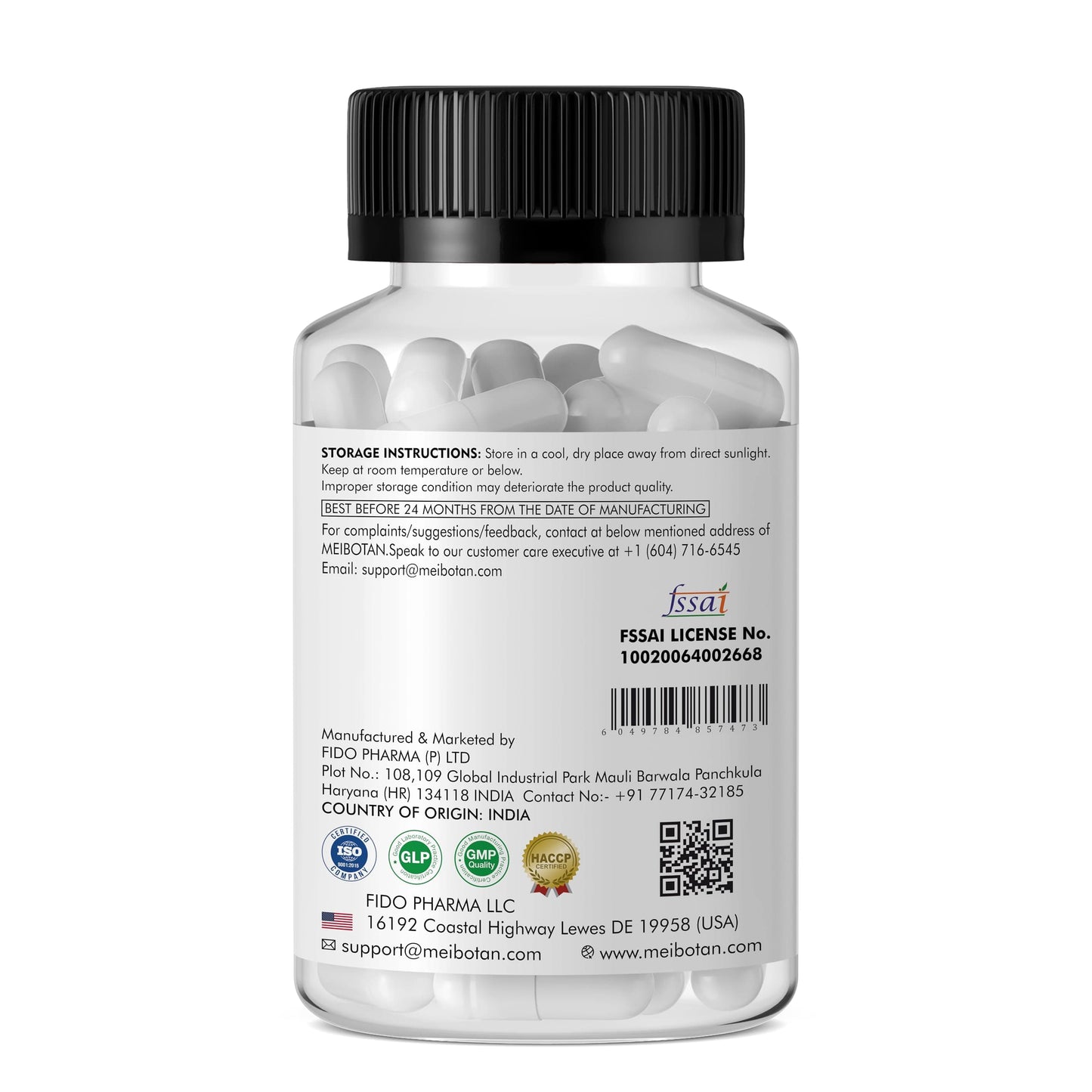 MEIBOTAN Acetyl L-Carnitine 1000 mg – Energy & Focus Support, 120 Veggie Capsules