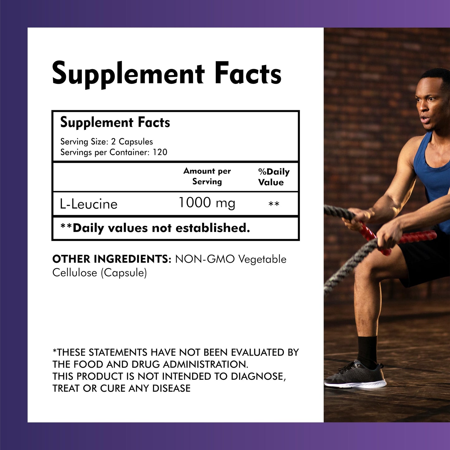 Meibotan L-Leucine 2000mg – Muscle Recovery, Non-GMO & Vegan