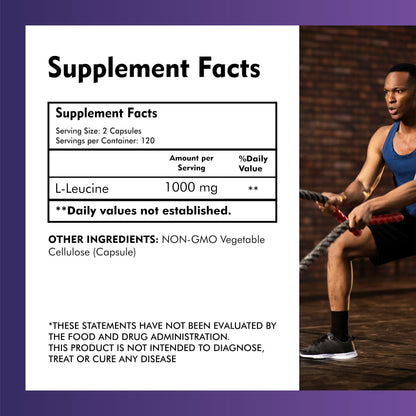 Meibotan L-Leucine 2000mg – Muscle Recovery, Non-GMO & Vegan