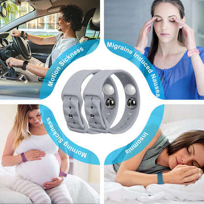 MEIYYJ Motion Sickness Bands for Adults & Kids — Sea Wristbands for Travel Relief