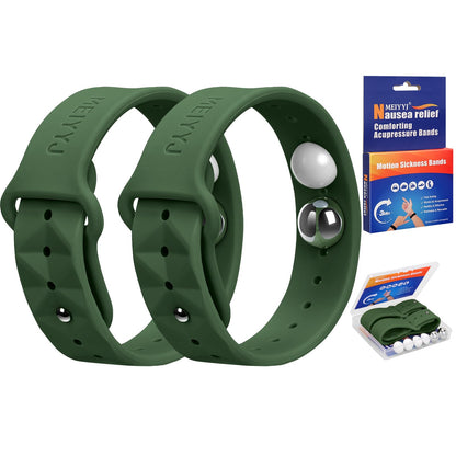 MEIYYJ Morning Sickness Relief Wristbands – Motion Sickness & Nausea Relief for Travel