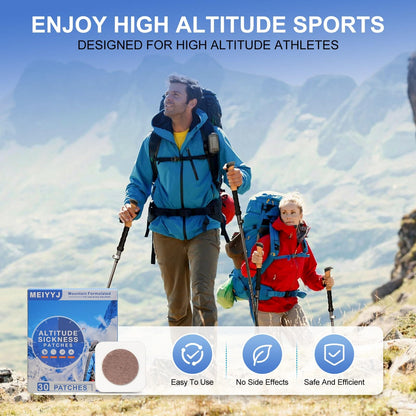 MEIYYJ Altitude Sickness Prevention Patches – 30 Patch Pack for Altitude Acclimation