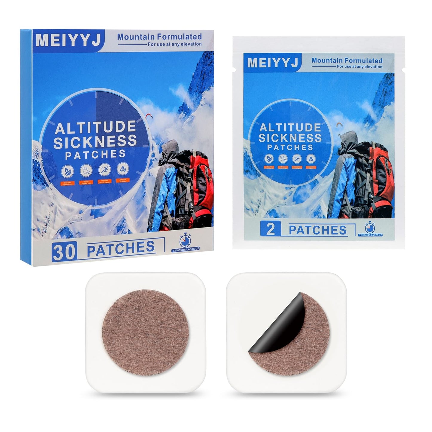 MEIYYJ Altitude Sickness Prevention Patches – 30 Patch Pack for Altitude Acclimation