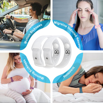MEIYYJ Motion Sickness Bands | Sea Wristbands for Travel, Pregnancy, and Family