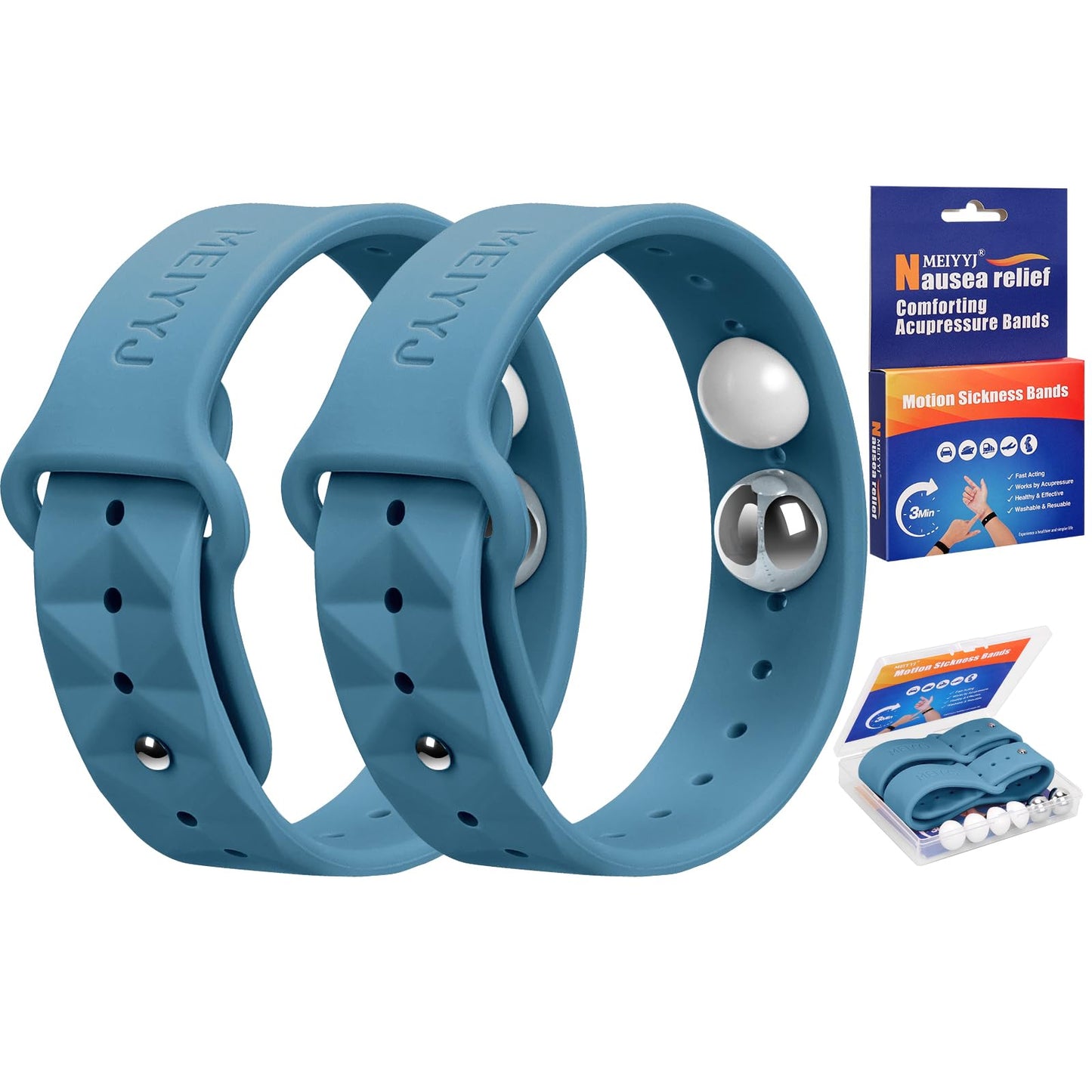 MEIYYJ Morning Sickness Relief Wristbands – Motion Sickness Bands for Travel