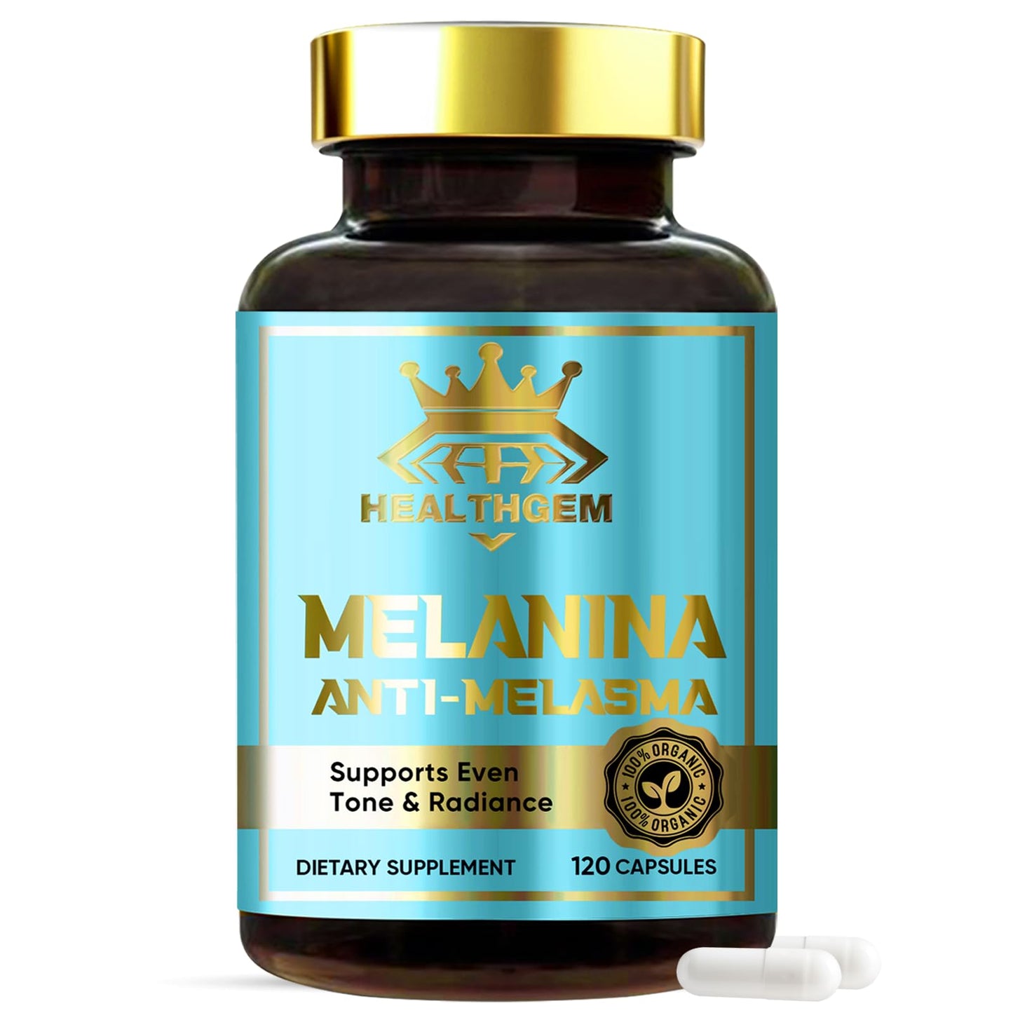 HEALTHGEM Melanina Anti-Melasma Capsules 120 Count – Hyperpigmentation Support