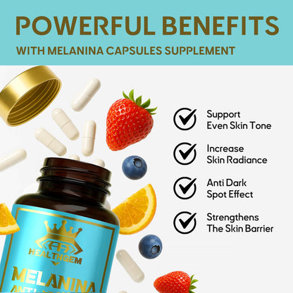 HEALTHGEM Melanina Anti-Melasma Capsules 120 Count – Hyperpigmentation Support