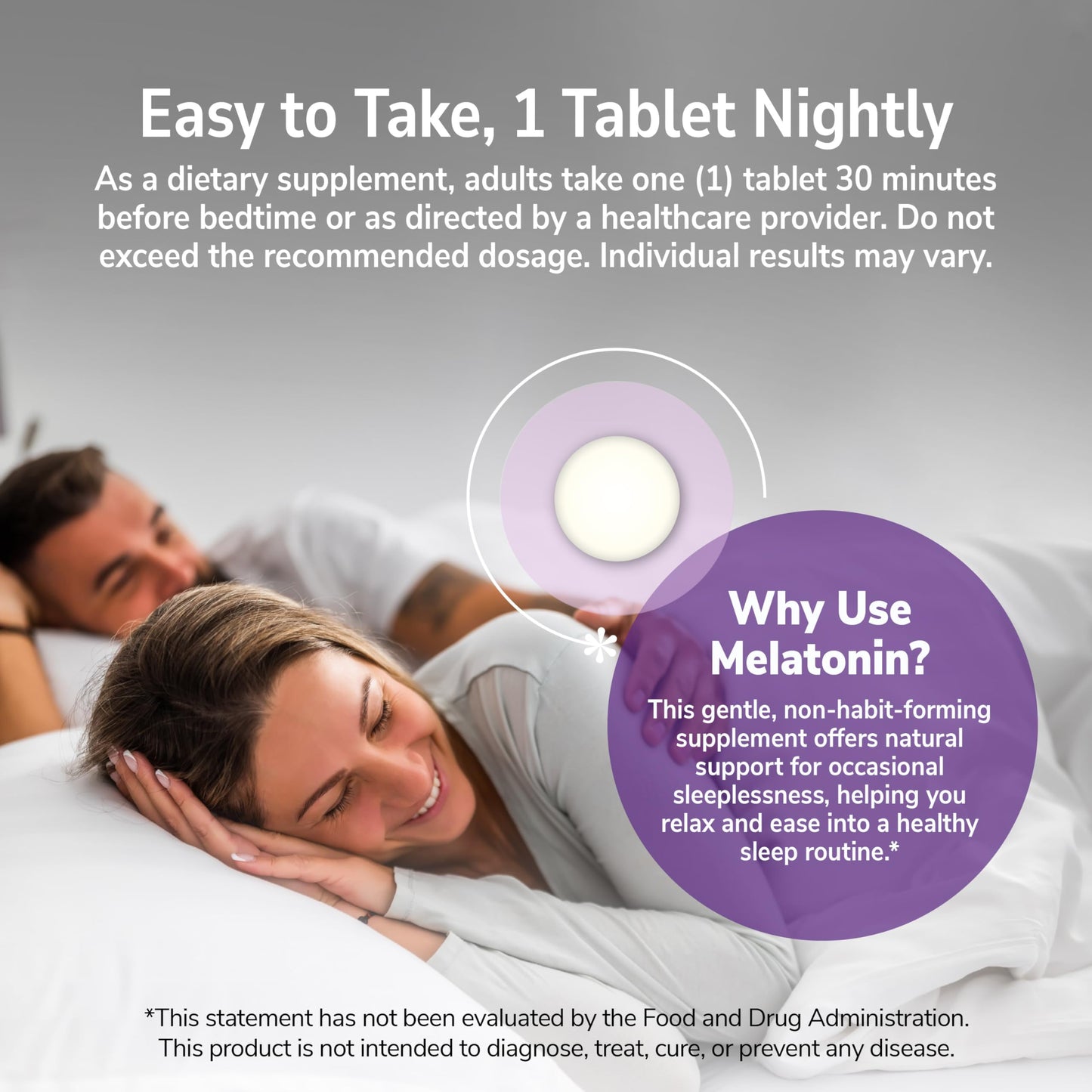 21st Century Melatonin 3 mg Tablets, 200 Count | Sleep Support