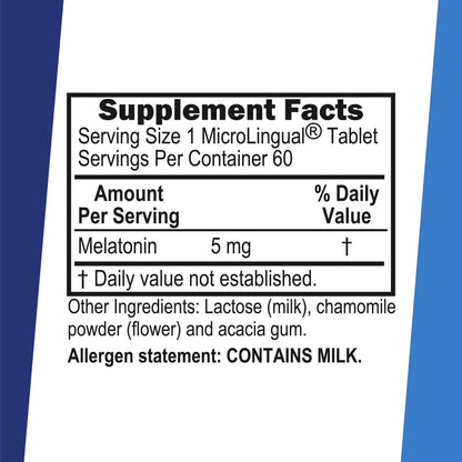 Superior Source Melatonin 5 mg | Sleep Support for Adults | 60 MicroLingual Tablets