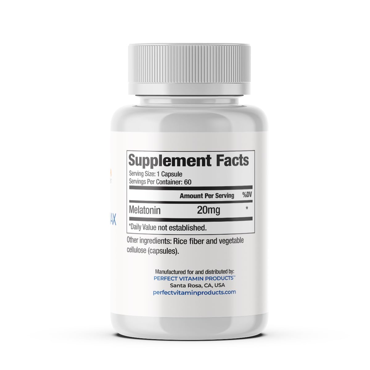 20mg Extra Strength Melatonin MAX - High-Dose Sleep Aid (Vegan)