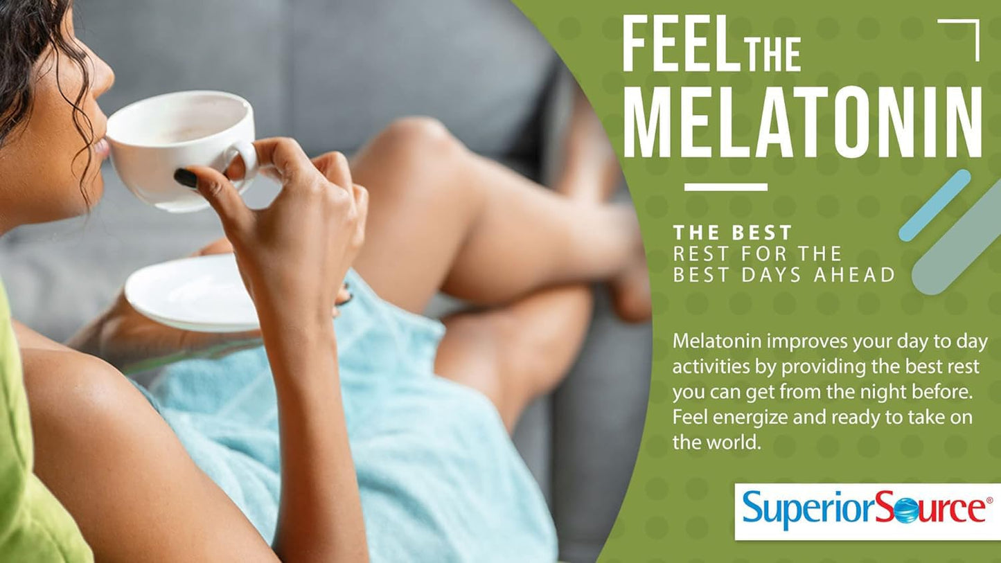 Superior Source Calming Formula with L-Theanine, 5-HTP & Melatonin - 60-Count MicroLingual Sleep Support (Pack of 2)