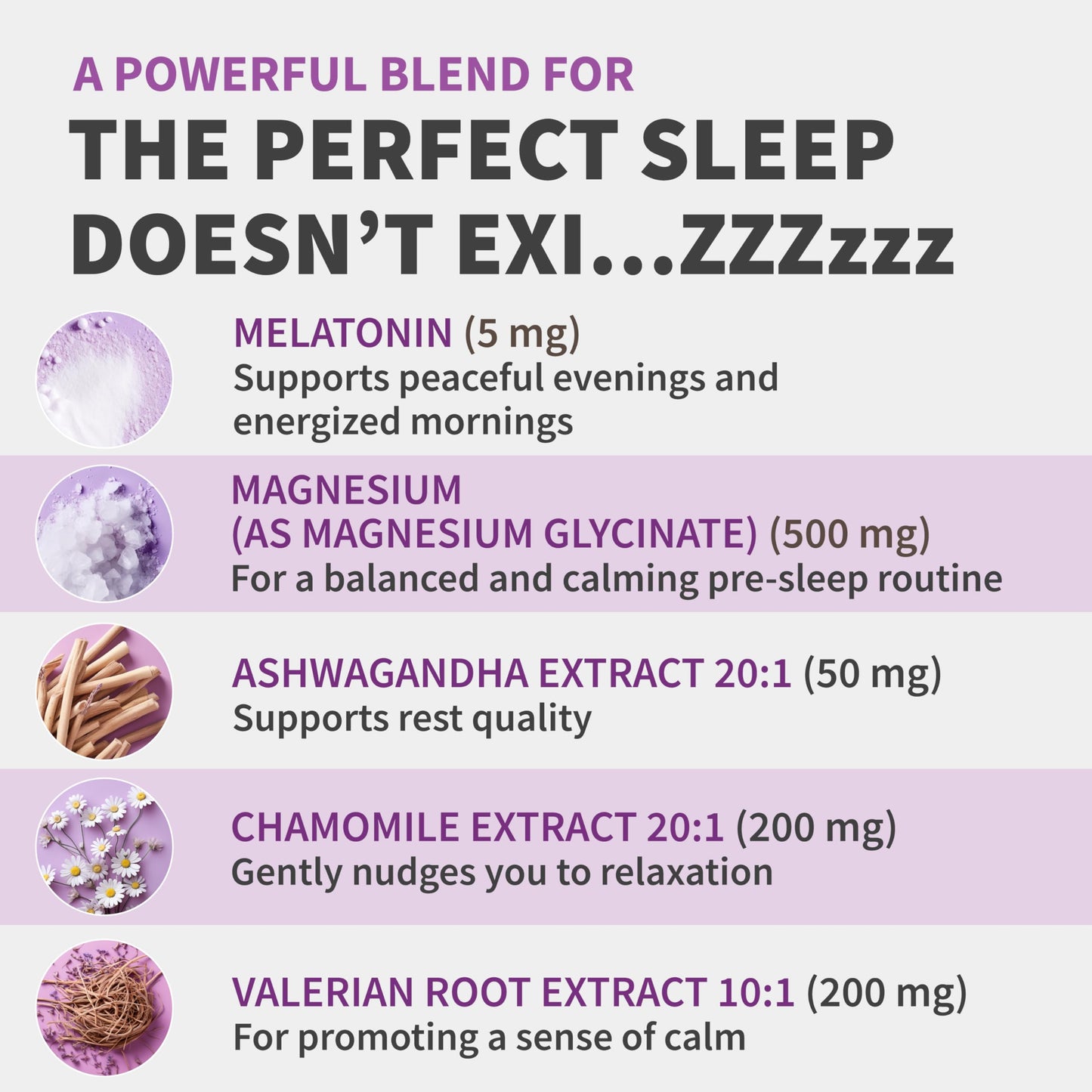 12-in-1 Melatonin Sleep Capsules – Sleep Aid with 5mg Melatonin + 500mg Magnesium Glycinate (90ct)