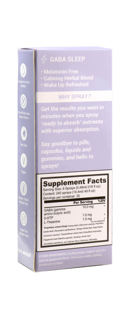 Melatonin Free GABA Sleep Spray 2 Pack – Vegan, Natural & Effective