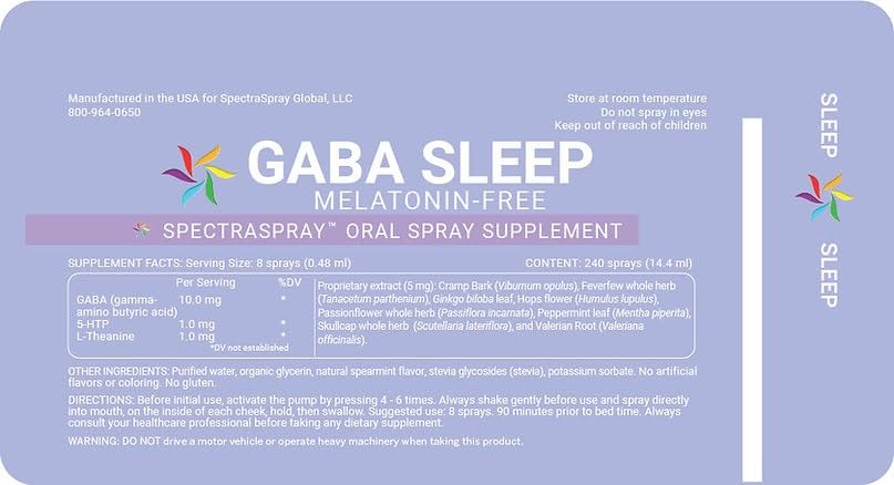Melatonin Free GABA Sleep Spray 2 Pack – Vegan, Natural & Effective