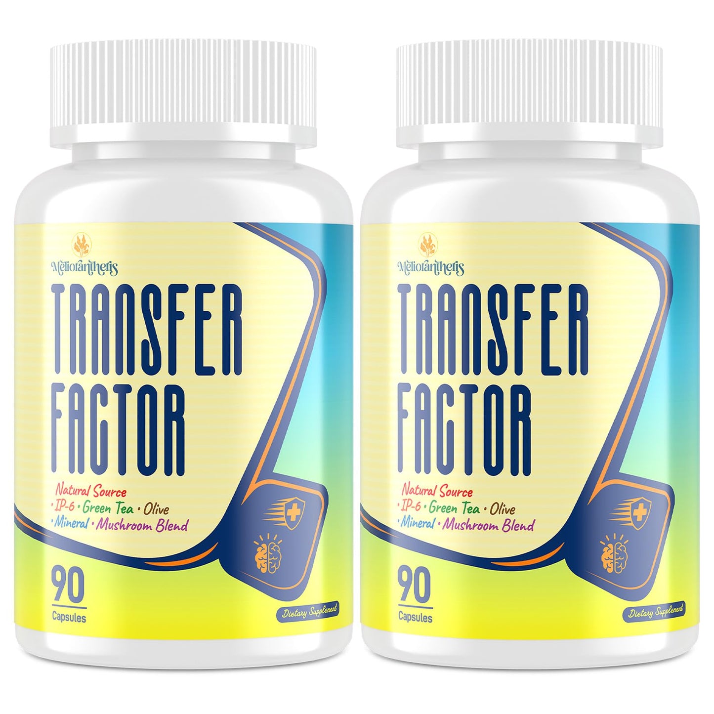 Meliorantheris Transfer Factor 1800mg – Immune & Cognitive Support (90 Capsules, 2 Bottles)