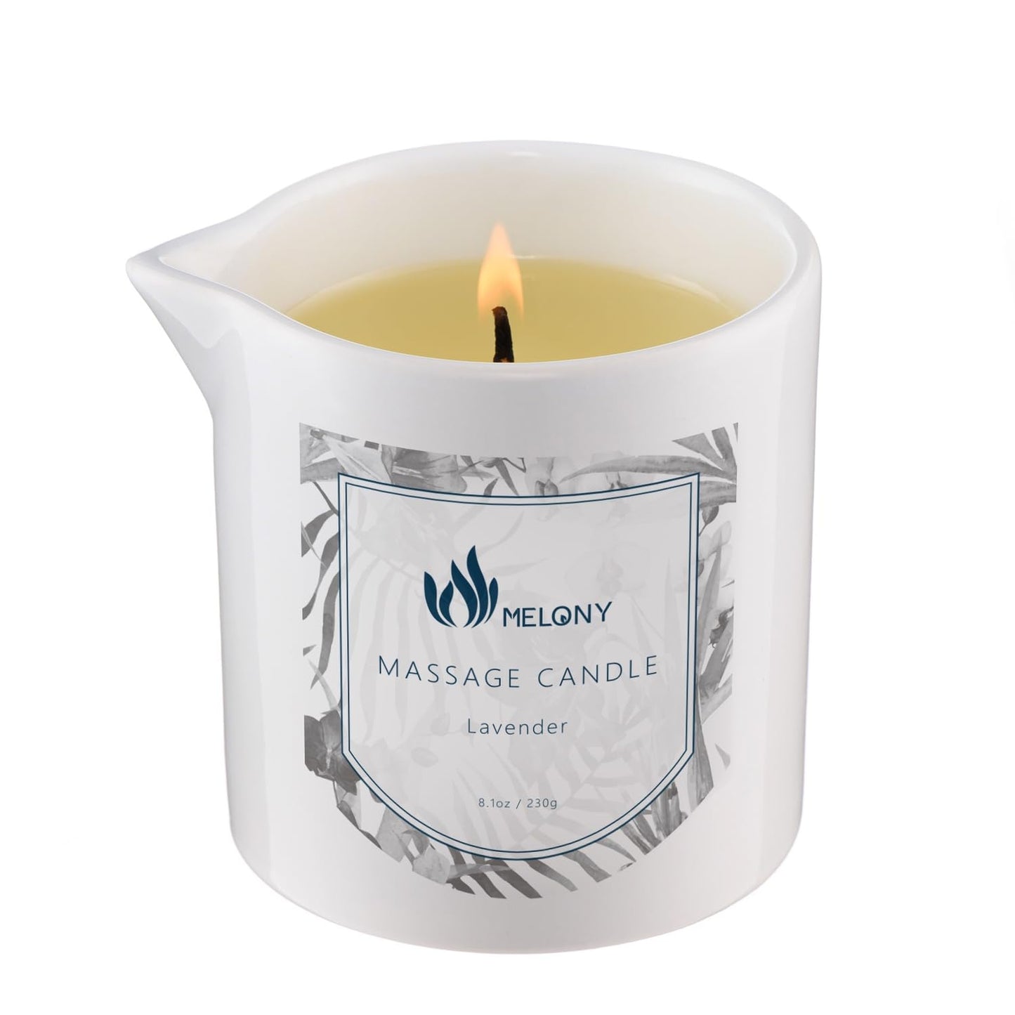 MELONY Lavender Massage Candle – 8.1oz Massage Oil & Lotion