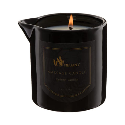 MELONY Massage Candle | Gentle Softening for Nourished, Hydrated, Balanced Skin | 230 g / 8.1 oz (Coffee Vanilla)