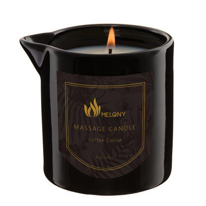 MELONY Massage Oil Candle for Pure Relaxation - 8.1 oz | Home Spa Gift