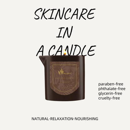 MELONY Massage Oil Candle – 8.1 oz Sandalwood | Home Spa & Gift