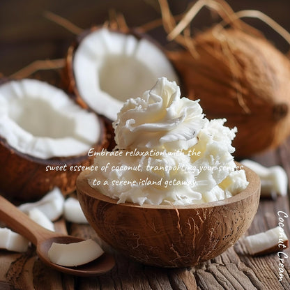 MELONY Massage Oil Candle - 8.1oz Coconut Cream | Natural Soy Wax, Calming & Relaxing