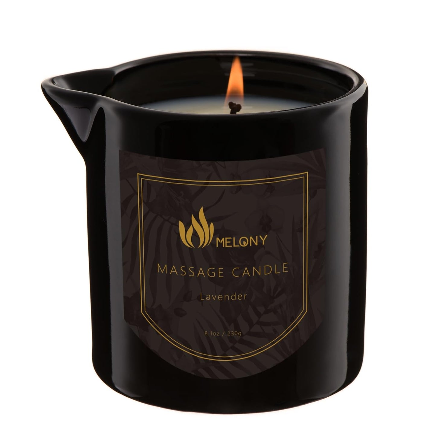 MELONY Massage Oil Candle Lavender – 8.1 oz | Home Spa, Pure Relaxation & Gift for Women & Men