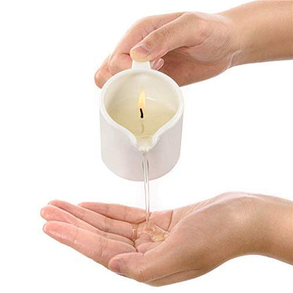 Melony Soy Massage Oil Candle – Coconut, 2.82 oz / 80 g