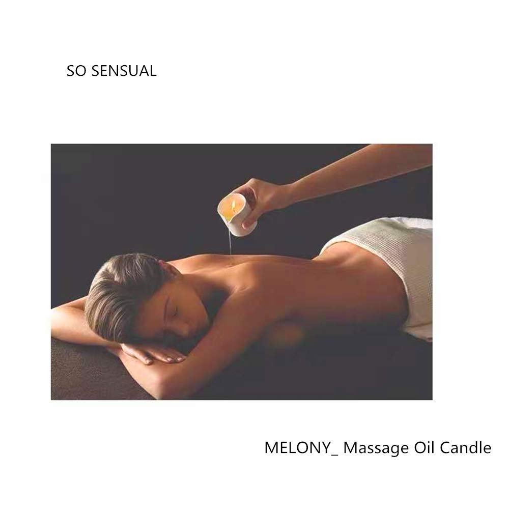Melony Soy Massage Oil Candle – Coconut, 2.82 oz / 80 g