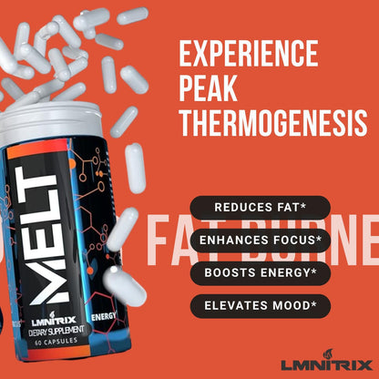 MELT EXT Extreme Thermogenic Fat Burner | Fast Weight Loss | 60ct