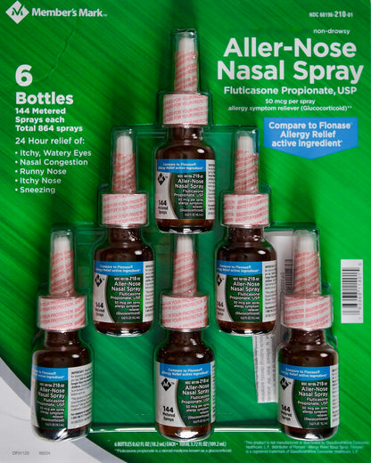 Members Mark Aller-Nose Fluticasone Propionate Nasal Spray 50 mcg - 3.72 FL OZ